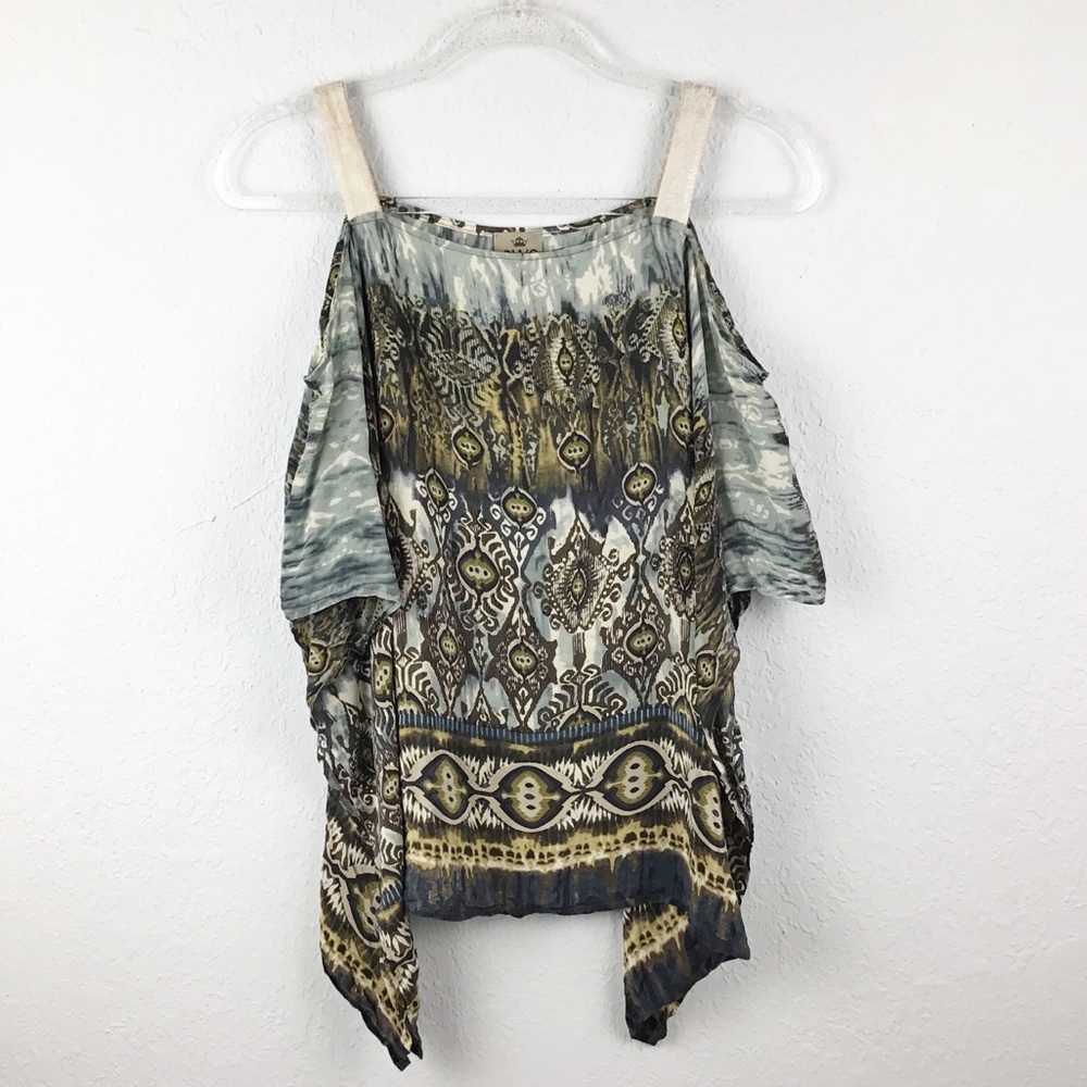 SW3 Bespoke Cold Shoulder Silk Top